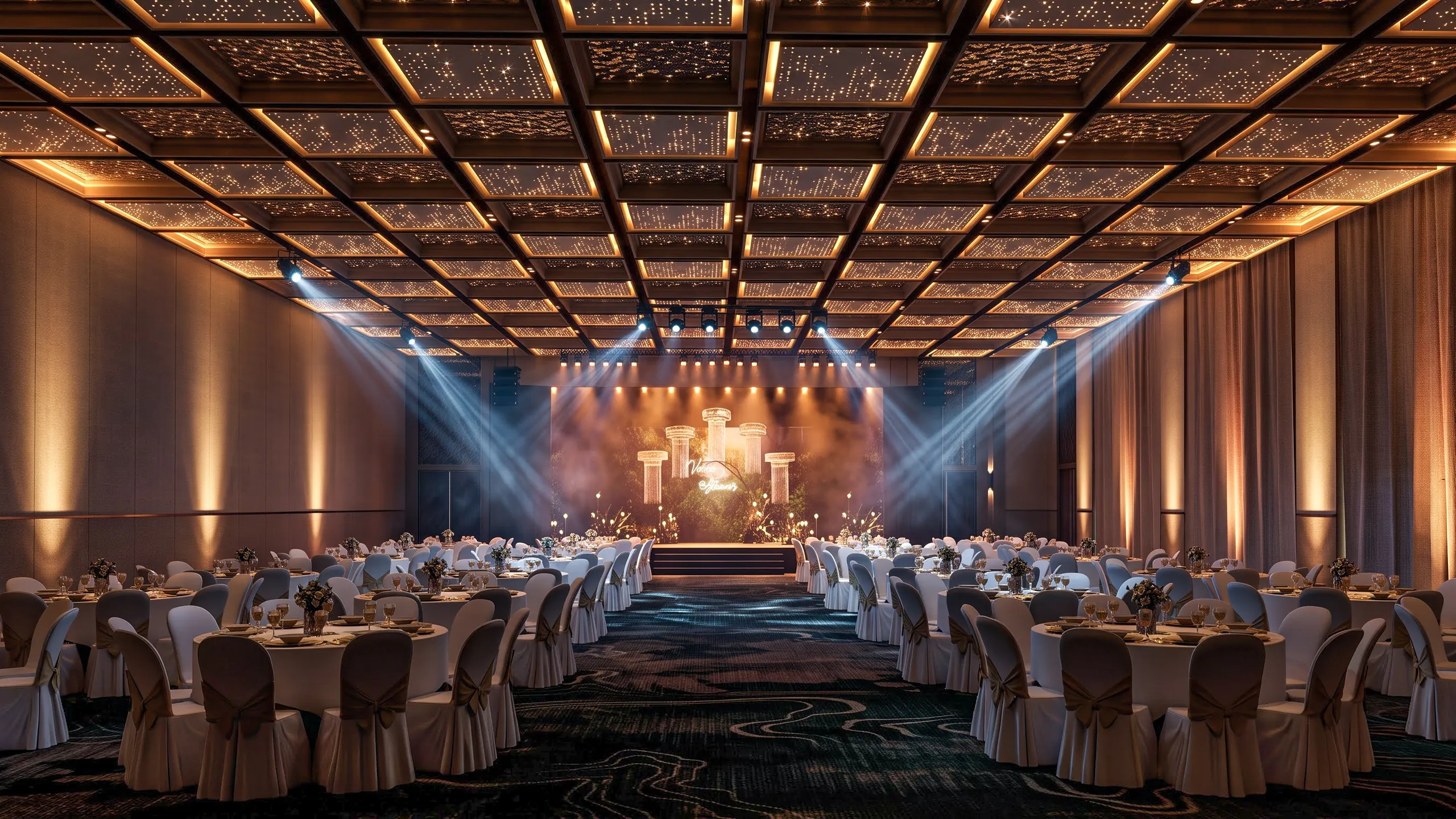 Không gian yến tiệc Bcons Diamond Palace